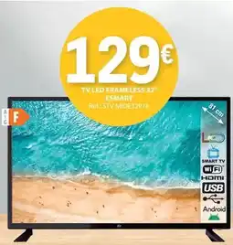E.Leclerc Esmart - tv led frameless 32 promoção