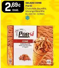 Intermarché Porsi - gelado cone promoção