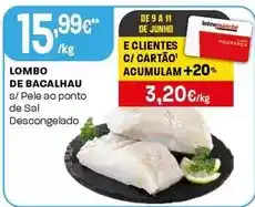 Intermarché Lombo de bacalhau promoção
