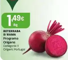 Intermarché Programa origens - beterraba s/rama promoção