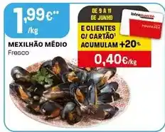 Intermarché Mexilhão medio promoção
