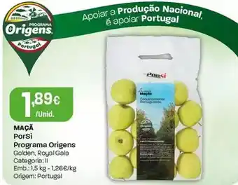Intermarché Porsi programa origens - maçã promoção