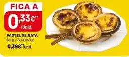 Intermarché Pastel de nata promoção