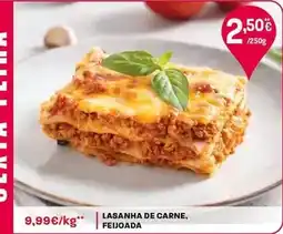 Intermarché Lasanha de carne, feijoada promoção