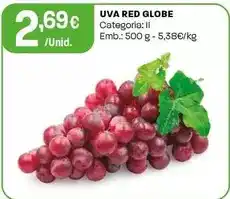 Intermarché Uva red globe promoção