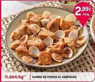 Intermarché Carne de porco c/ ameijoas promoção