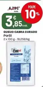 Intermarché Porsi - queijo cabra curado promoção