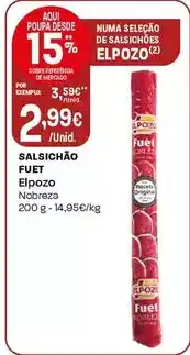 Intermarché Elpozo - salsichao fuet promoção