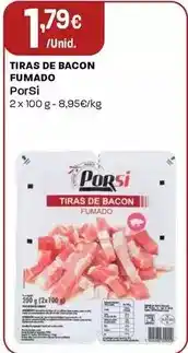 Intermarché Porsi - tiras de bacon fumado promoção