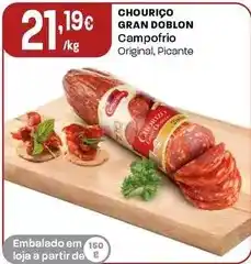 Intermarché Campofrio - chourico gran doblon promoção