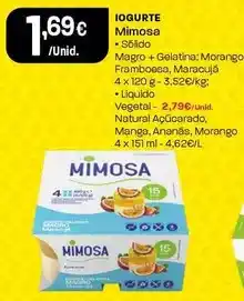 Intermarché Mimosa - iogurte promoção