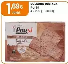 Intermarché Porsi - bolacha tostada promoção