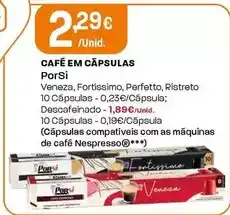 Intermarché Porsi - café em cápsulas promoção