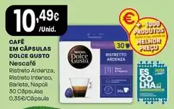 Intermarché Nescafé - cafe em capsulas dolce gusto promoção