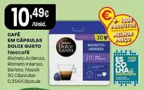 Intermarché Nescafé - cafe em capsulas dolce gusto promoção