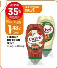 Intermarché Calvé - ketchup top down promoção