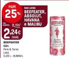 Intermarché Beefeater - gin promoção