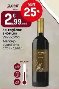Intermarché Selecção de enófilos - vinho doc alentejo promoção