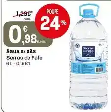 Intermarché Serras de fafe - água s/ gás promoção