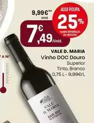 Intermarché Quinta vale d.maria - vinho doc douro promoção