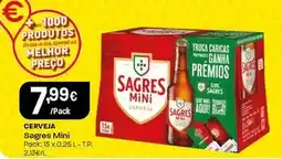 Intermarché Sagres mini - cerveja promoção