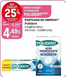 Intermarché Polident - pastilhas de limpeza promoção