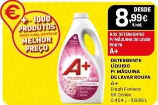 Intermarché A+ - detergente líquido p/ maquina de lavar roupa promoção