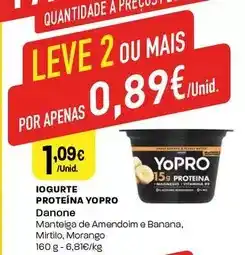 Intermarché Danone - iogurte proteína yopro promoção