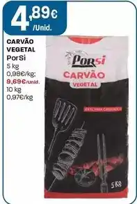 Intermarché Porsi - carvão vegetal promoção