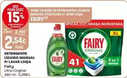 Intermarché Fairy - detergente líquido manual p/ lavar loica promoção