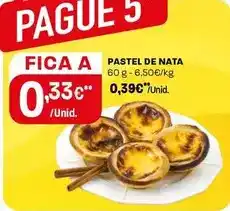 Intermarché Pastel de nata promoção