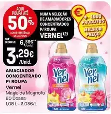 Intermarché Vernel - amaciador concentrado p/ roupa promoção