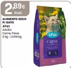 Intermarché 4 pet - alimento seco p/gato promoção
