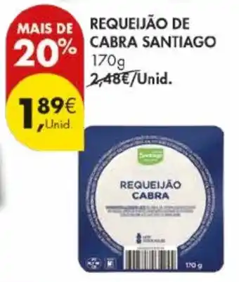 Pingo Doce Requeijão de cabra santiago promoção