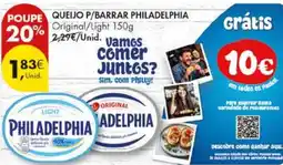 Pingo Doce Queijo p/barrar philadelphia promoção
