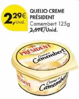 Pingo Doce Queijo creme president camembert promoção