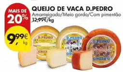 Pingo Doce Queijo de vaca d.pedro promoção
