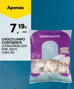 Continente Choco limpo continente ultracongelado promoção