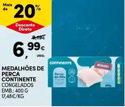 Continente Medalhões de perca continente congelados promoção