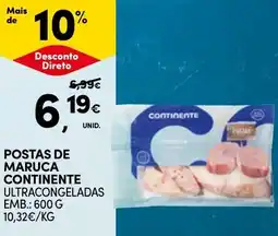 Continente Postas de maruca continente ultracongeladas promoção