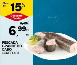 Continente Pescada grande do cabo congelada promoção
