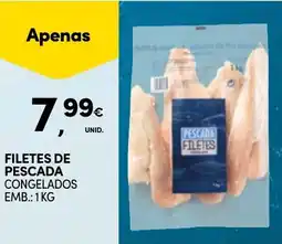 Continente Filetes de pescada congelados promoção