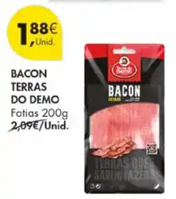 Pingo Doce Bacon terras do demo fatias promoção