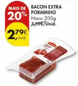 Pingo Doce Bacon extra porminho naco promoção