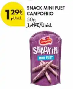 Pingo Doce Snack mini fuet campofrio promoção
