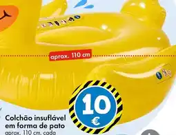 TEDi Pato - colchao insuflável em forma de promoção