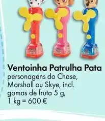 TEDi Ventoinha patrulha pata promoção