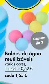 TEDi Balões de água reutilizáveis promoção