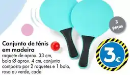 TEDi Conjunto de ténis em madeira promoção