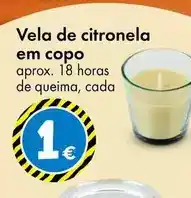 TEDi Vela de citronela em copo promoção